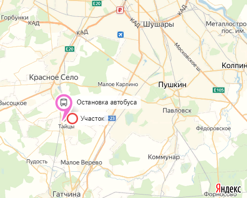 Участок ИЖС Тайцы 10 соток